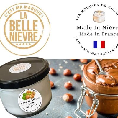 BOUGIE "CREME NOISETTE" MADE IN NIÈVRE