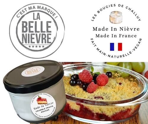 BOUGIE "CRUMBLE FRUITS ROUGES" MADE IN NIÈVRE