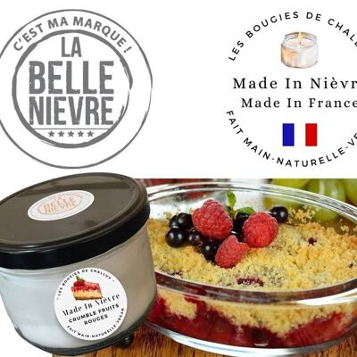 BOUGIE "CRUMBLE FRUITS ROUGES" MADE IN NIÈVRE