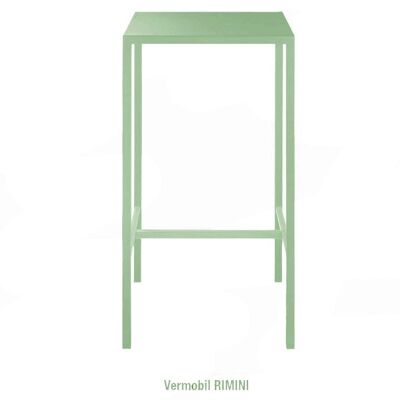Muebles - Taburetes de bar de metal verde pastel Rimini de Vermobil
