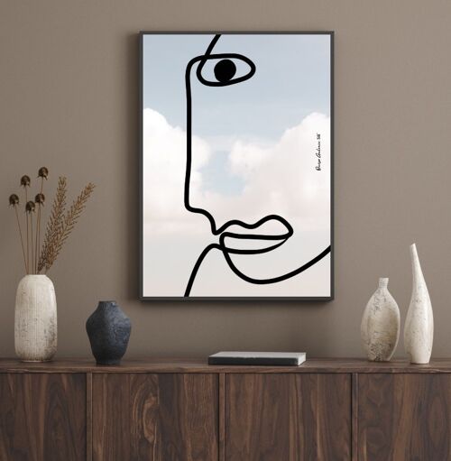 Affiche Poster - Face Cloud