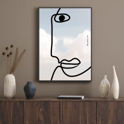 Affiche Poster - Face Cloud