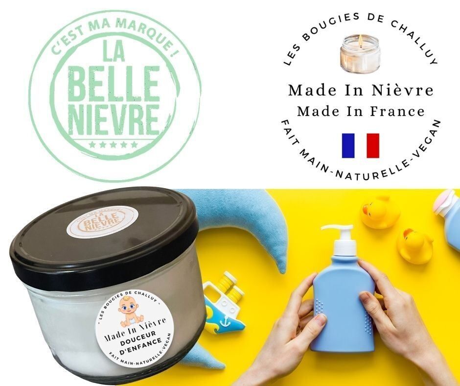 KERZE „WICHTIGKEIT DER KINDER“, HERGESTELLT IN Nievre