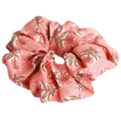 Scrunchie estilo ibiza rosa viejo