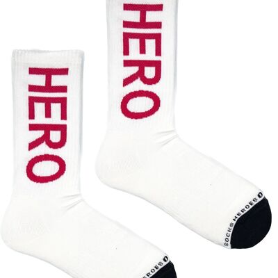 Heroes on Socks – Sport Icon Red – Sportsokken Größe 36-41