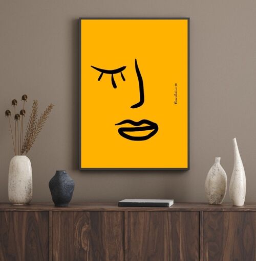 Affiche Poster - Face Yellow