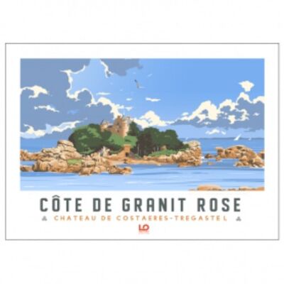 Bretagne - Côte de granit rose - 30x40