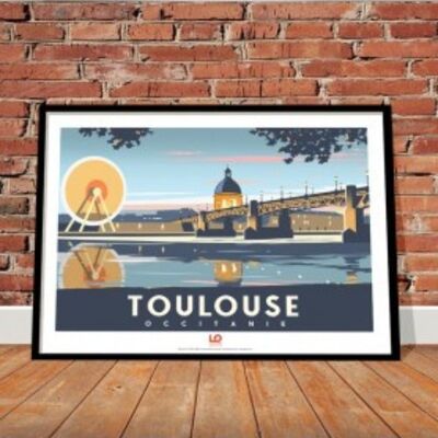 Occitanie - Toulouse ville rose - 30x40
