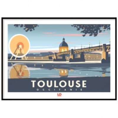 Occitanie - Toulouse ville rose - 50x70