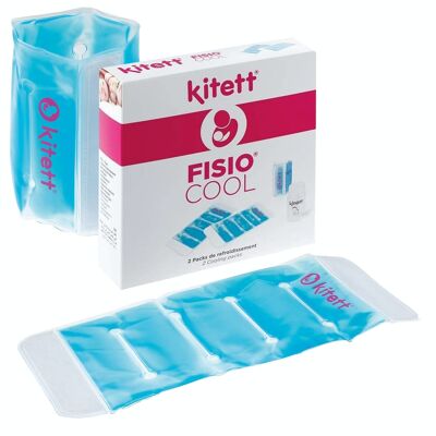 Pack de refroidissement Conservation lait Maternel FISIO COOL - Faciles à utiliser pour Sac Isotherme - Léger & Compact (Lot de 2)