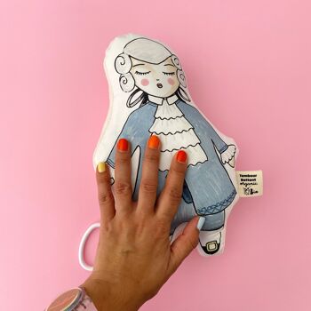 Boîte à musique Mozart en coton biologique- jouet bébé- cadeau de naissance 2