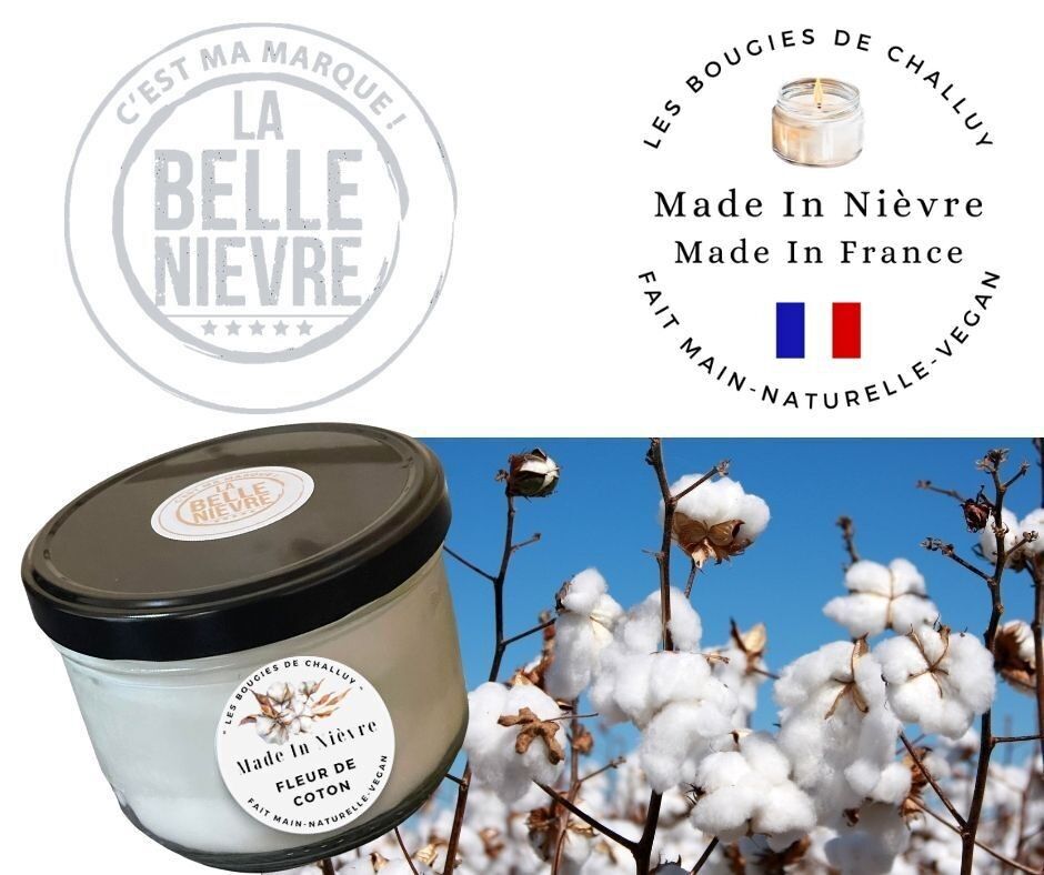 Kerze "Baumwollblume" Made In Nièvre