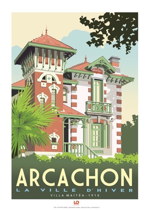 Cartes postales - Arcachon Villa Maitea - 10x15