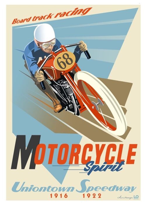 Cartes postales - Moto Motorcycle boardtracking - 10x15