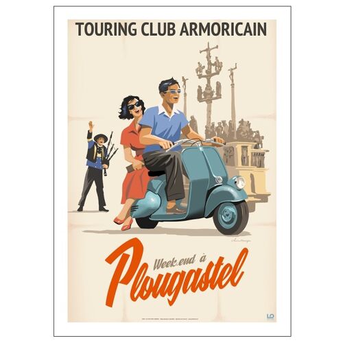 Bretagne - Touring Club Armoricain Plougastel - 50x70