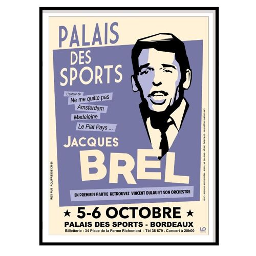 Concerts - Concert Jacques Brel - 30x40