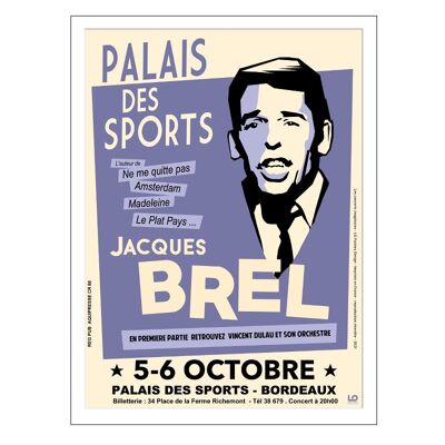 Concerts - Concert Jacques Brel - 50x70