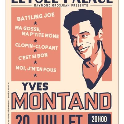 Concerts - Concert Yves Montand - 50x70