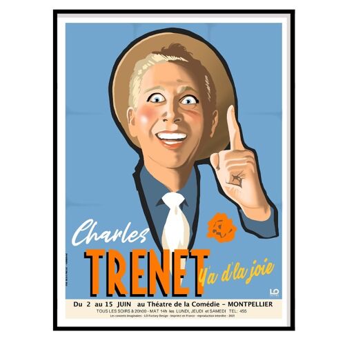 Concerts - Concert Charles Trenet - 50x70