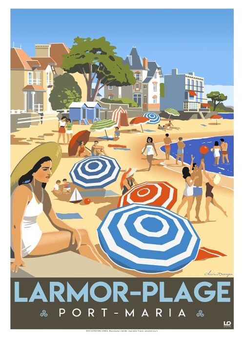 Cartes postales - Larmor plage Port Maria - 10x15