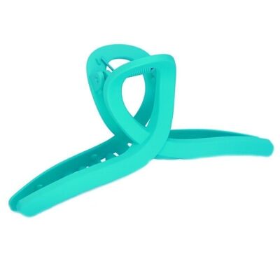 Hair clip bow tie turquoise large