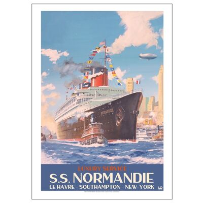 Maritime - SS Normandie NY - 30x40