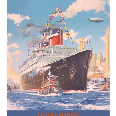 Cartes postales - SS Normandie NY - 10x15