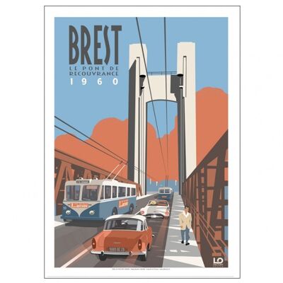 Cartes postales - Brest Pont Recouvrance 1960 - 10x15