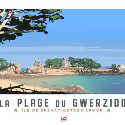 Bretagne - Plage du Gwerzido - 50x70