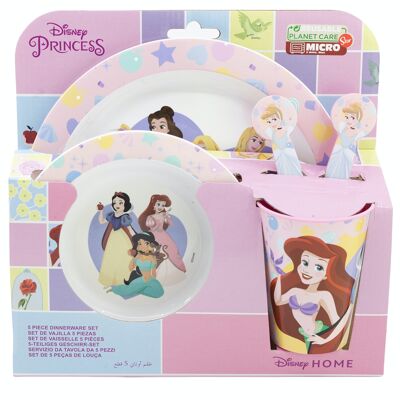 STOR SET MICRO ENFANTS 5 PIÈCES. DISNEY PRINCESS VRAI