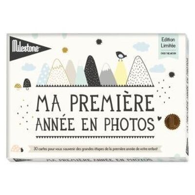 Milestone® Baby Photo Cards - Over the Moon (version française)