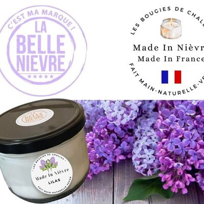 "LILAC" CANDLE MADE IN NIEVRE