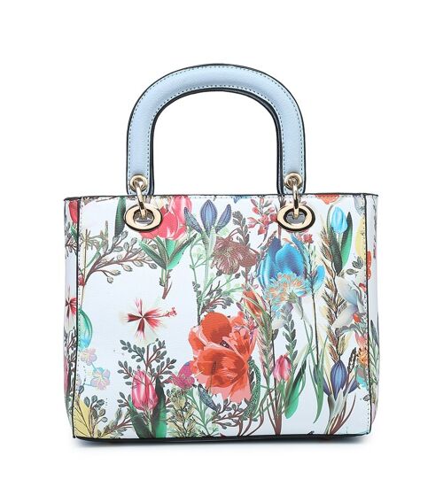 Lovely Summer Flower Women's crossbody long adjustable strap tote handbags- A36975