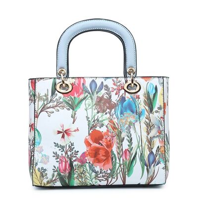 Lovely Summer Flower Women's crossbody long adjustable strap tote handbags- A36975