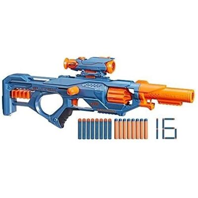 Nerf Elite 2.0, Eaglepoint RD-8 Blaster, cañón de 8 dardos, mira y cañón desmontables, 16 dardos oficiales Nerf Elite