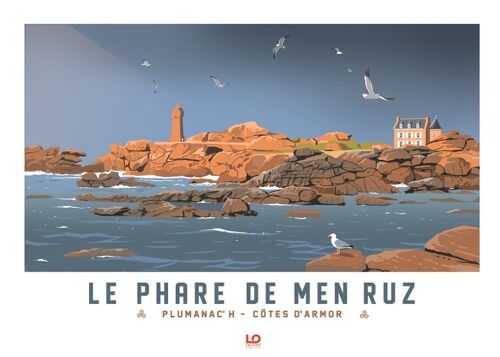 Cartes postales - Phare de Men Ruz - 10x15
