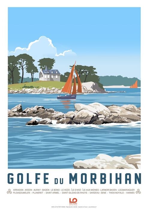 Cartes postales - Golfe du Morbihan - 10x15