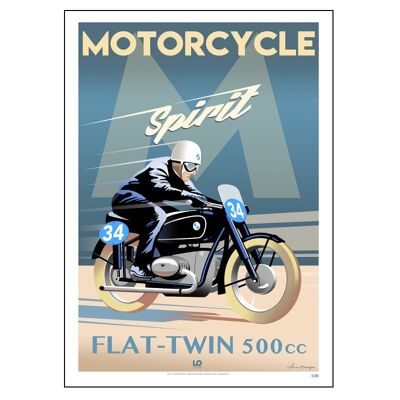 Moto - Moto flat twin - 50x70