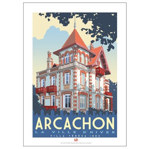 Nouvelle aquitaine - Arcachon Villa Teresa - 30x40