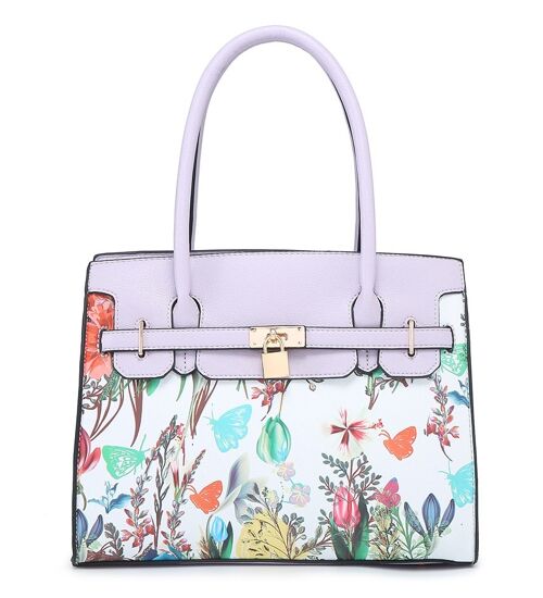 Lovely Summer Flower Women's crossbody long adjustable strap tote bags- A36977