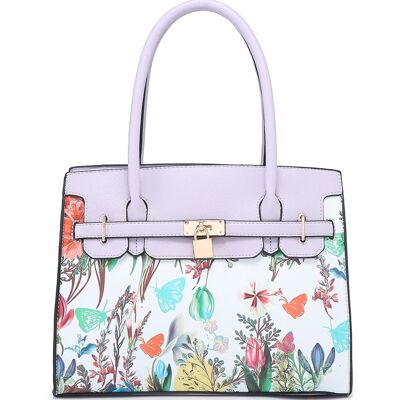 Lovely Summer Flower Women's crossbody long adjustable strap tote bags- A36977