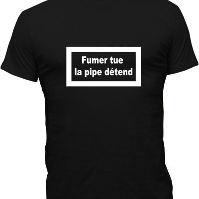 Humorous T-SHIRT Smoking kills The pipe relaxes