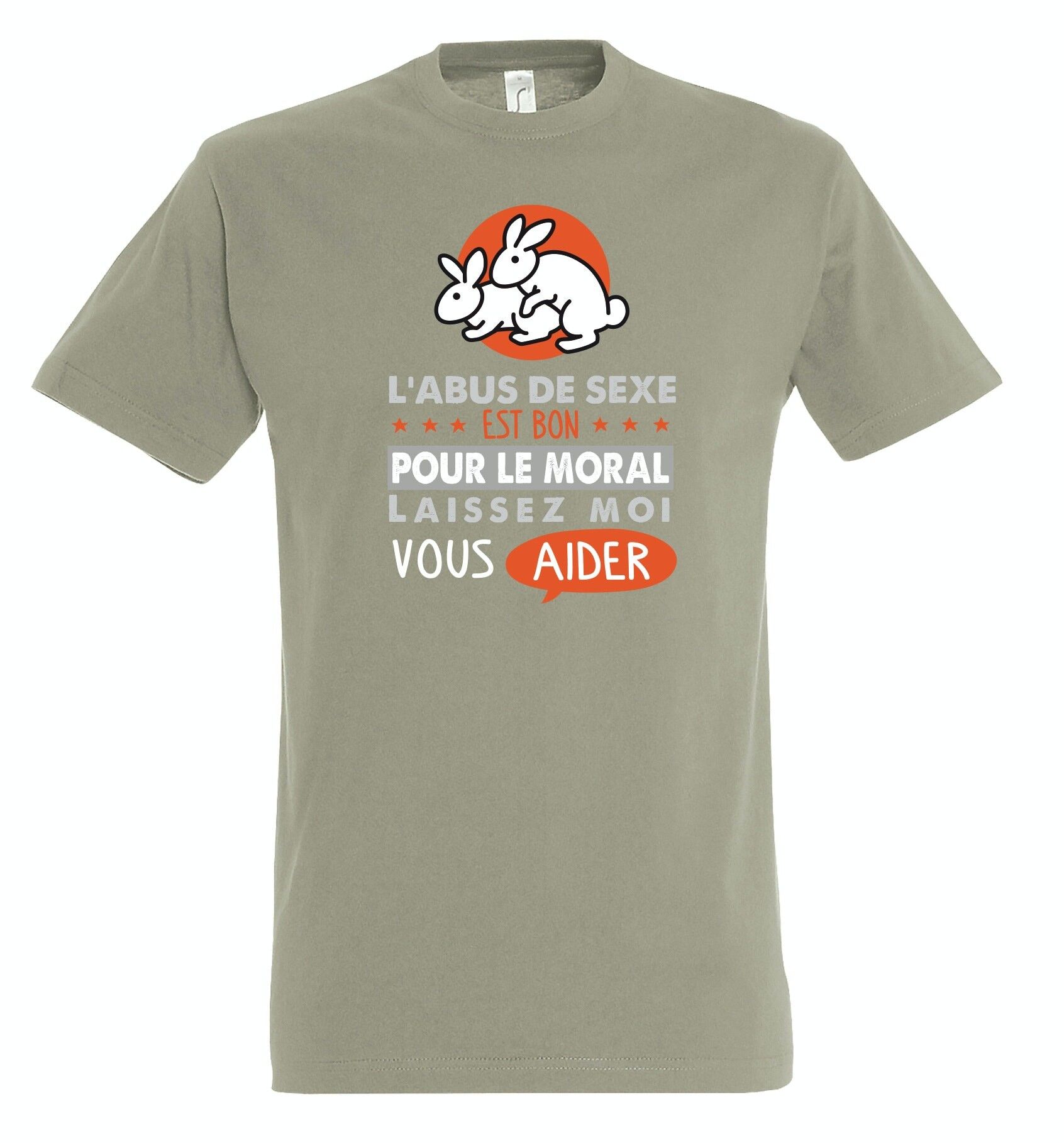 T-SHIRT Umoristica L'abuso sessuale fa bene al morale