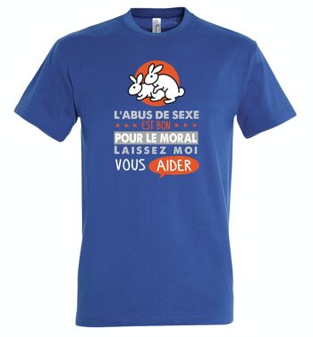 T-SHIRT humoristique L'abus de sexe est bon pour le moral 4