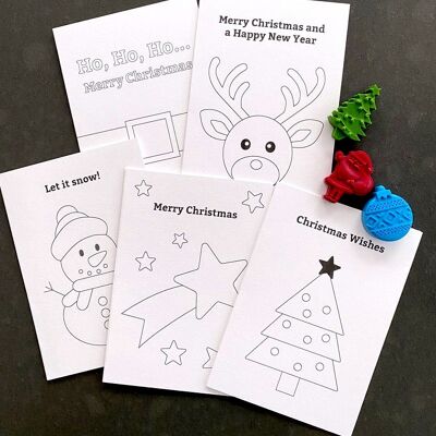 Colour in Christmas Cards