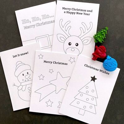 Colour in Christmas Cards