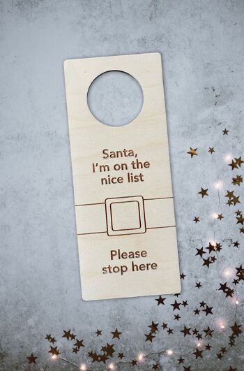 Affichette de porte Crafty Christmas Eve 2