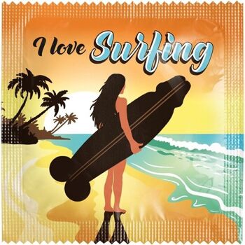 Préservatif: I Love Surfing 2