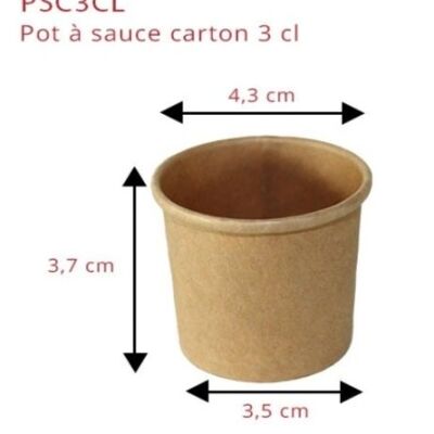 3cl recycled Kraft pot sauce