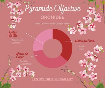 BOUGIE "ORCHIDEE" MADE IN NIÈVRE 2
